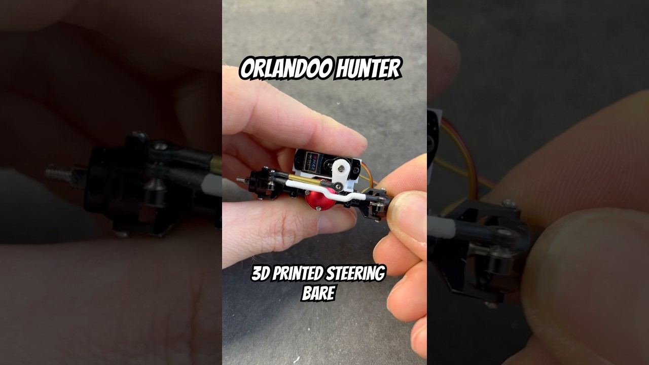 Orlandoo Hunter ME2 steering bare. 3D printed. 