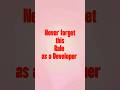 Rule of thumb for a Developer #funny #coding #git