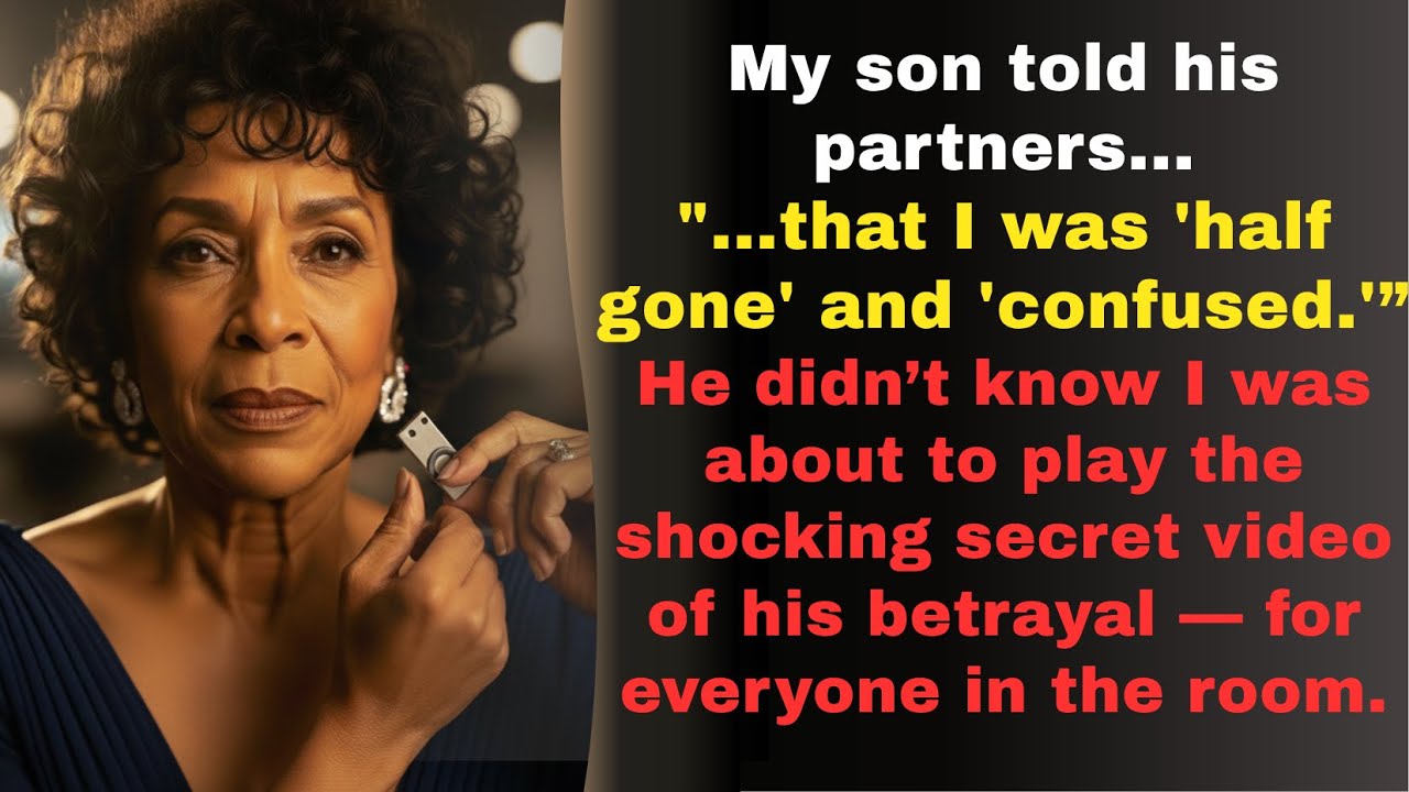 My son told his partners I was “half-gone.” He didn’t know I had the video of his betrayal.