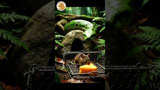 Can the mouse escape the fish trap? #animalrescue #mouse #python #trap #troll #funny #prehistoricman