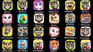 Talking Tom,My Angela 2,Talking Ben,Talking Parrot,Cat Runner,Talking Juan,Talking Ginger 2,Roblox