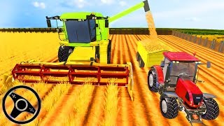 Farming Tractor Driver Simulator 2020 - Driving Combine Harvester | Android Gameplay screenshot 4