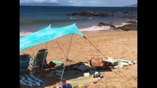 Neso Tents in the Maui wind
