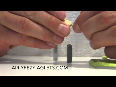 Como colocar Air Yeezy Aglets em qualquer laço de sapata