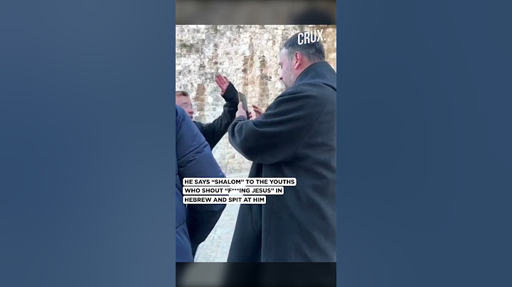 “Reality that's rarely filmed” Christian Priest Spat At In Jerusalem