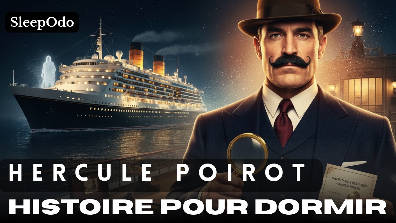 Hercule Poirot | 3H30 | Le Passager de l'au-delà | Histoire pour dormir🌙 |   Voix Homme