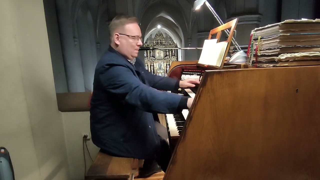 A. Popławski - "Pescador de hombres" (Barka) + improwizacja na temat. Kościół farny w Raciborzu