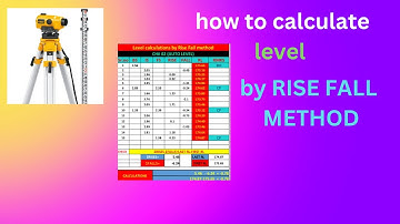 how to calculate RL by RISE FALL method|rise fall levelling|excel sheet making|data entry in excel|