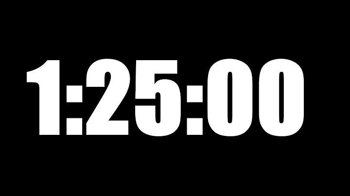 1 HOUR 25 MINUTE TIMER • 85 MINUTE COUNTDOWN TIMER ⏰ LOUD ALARM ⏰