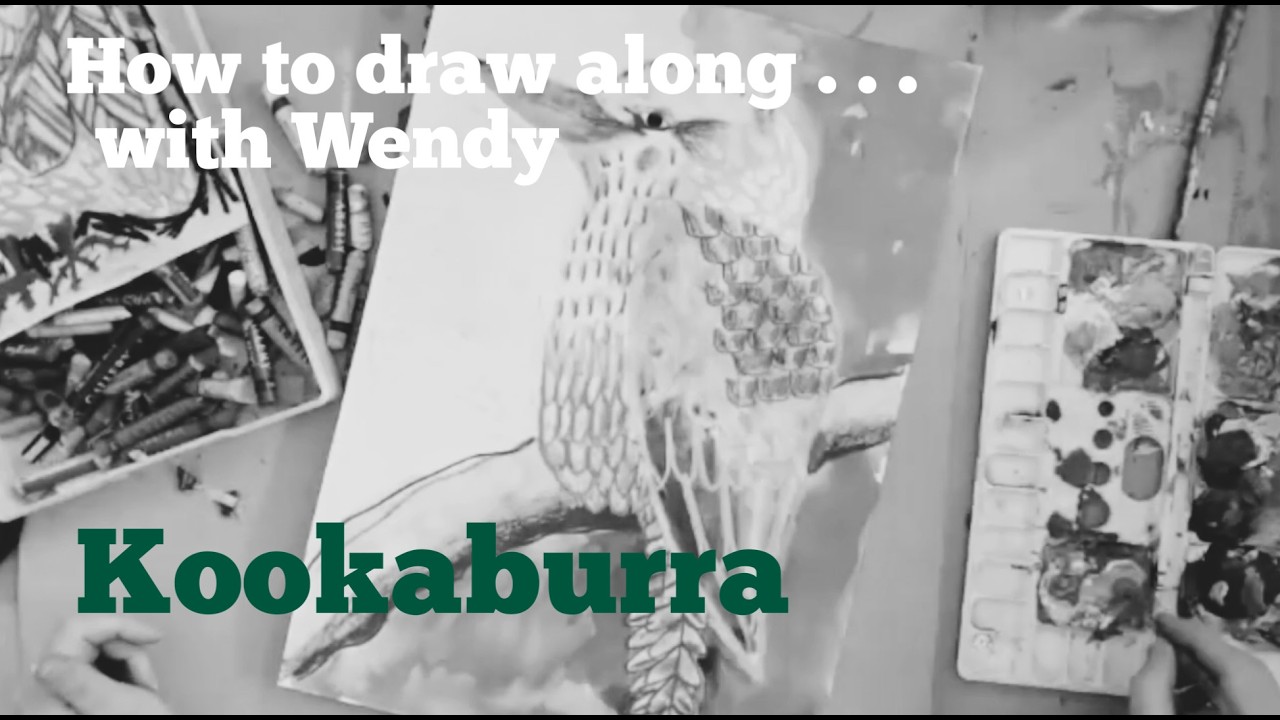 Draw and Paint a Kookaburra with Wendy