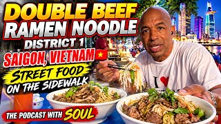 What I'm Eating Today ||  Beef Ramen Noodles in Saigon, Vietnam Street Food on the Sidewalk