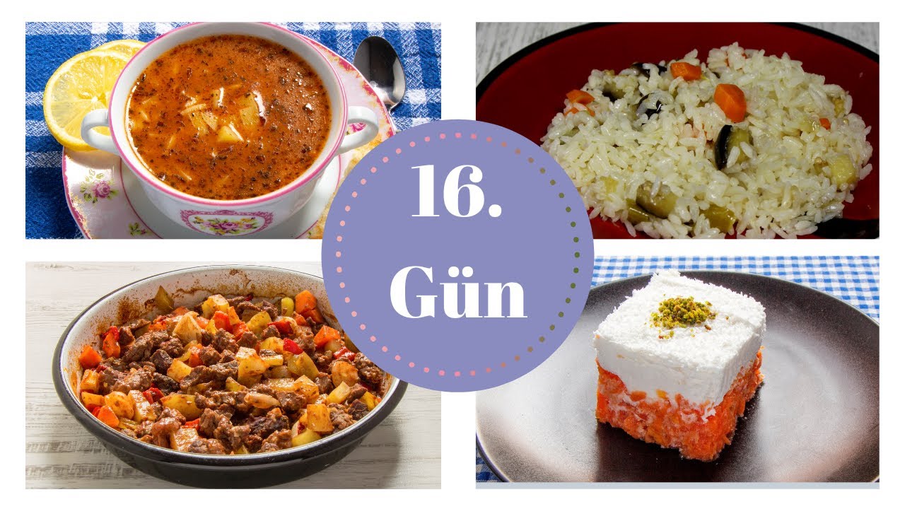 16. Gün İftar Menüsü – Birbirinden Lezzetli, Kolay ve Bereketli Ramazan Yemekleri