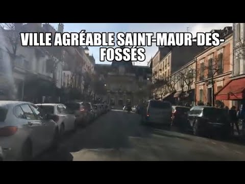 Ville agréable Saint-Maur-des-Fossés-Roote 4K- Drinving- Region de france