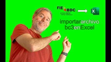 Importar archivo bc3 en Microsoft Excel