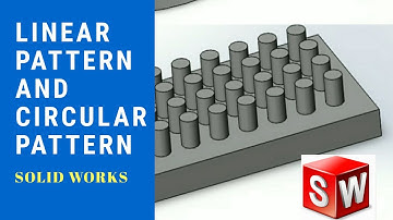 circular pattern solidworks | linear pattern solidworks | solidworks tutorial #mechepisode #design