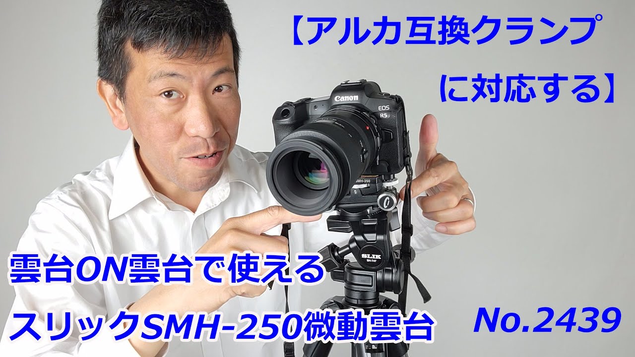 Arca compatible head on head] Slik SMH-250, micro-adjustable head