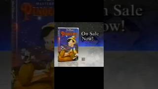 Pinocchio Disney Vhs Commercial 1993
