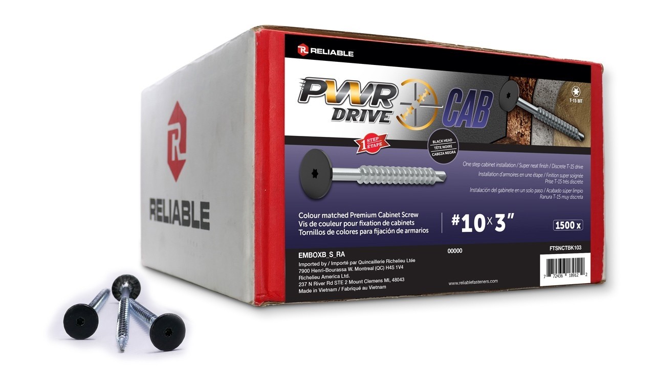 IDEALE 88# 小銅鋲 PWR DRIVE CAB - Color-Matched Cabinet Screw - Reliable Fasteners