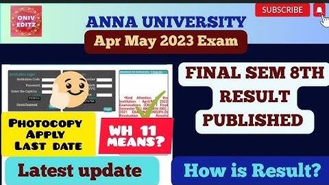 AU Final Sem Result Published 🥳🎉|Apr May 2023 Exam|How is your Result