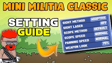 Mini Militia Classic : "God Setting" | Proper Guide Of MMC Setting 🤯