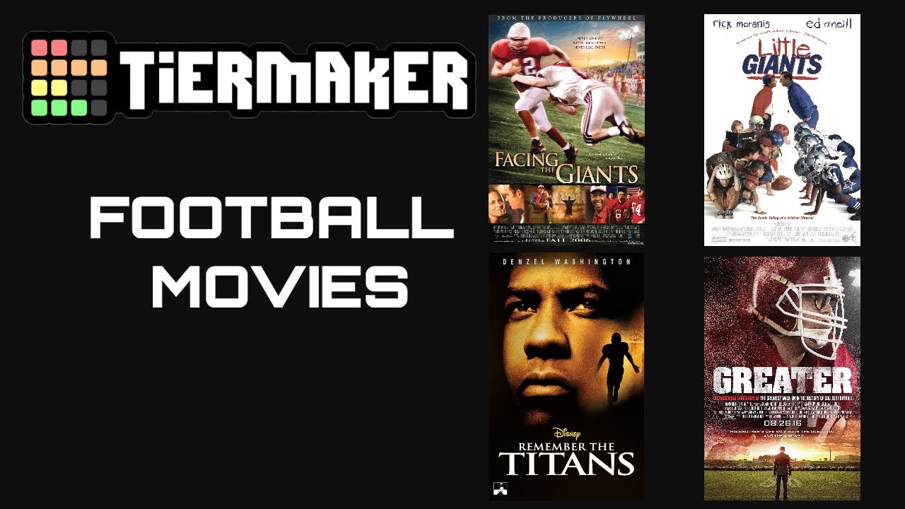 Tier Maker - Football Movies Ranked