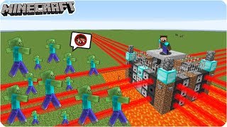 THỬ THÁCH XÂY NHÀ AN TOÀN BẢO VỆ KHỎI 1000 ZOMBIE TRONG MINECRAFT | Thử Thách MK Gaming