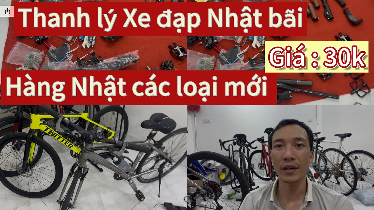 Thanh lý Xe đạp thể thao Nhật bãi giá rẻ- Phụ kiện xe đạp Nhật bãi -hàng Nhật-Đức chất lượng