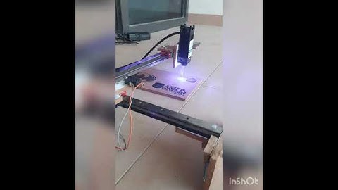 Laser Engraving from 2 axis CNC machine video 1/3