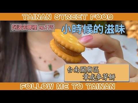 台南關廟章成麥芽餅｜黑糖餅融合麥芽香、花生口味不黏牙更爽口