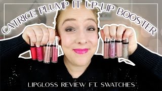 CATRICE PLUMP IT UP LIP BOOSTER // Lipgloss review ft. lipswatches - YouTube