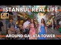 Istanbul Turkey 2025 Real Life Around Galata Tower Cafés Shops And Stylish Streets Istanbul Turkey 2025 Real Life Around Galata Tower Cafés Shops And Stylish Streets