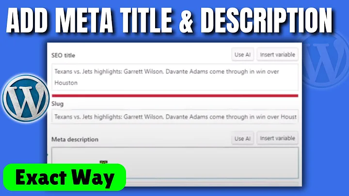 how to add meta title and description in wordpress (2025)
