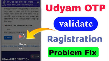 cbdt server is down udyam registration | Udyam OTP validate problem | udyam registration problem
