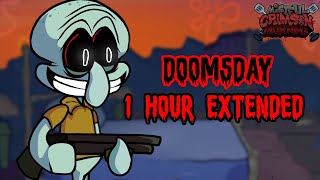 FNF': Mistful Crimson Morning - Doomsday (1 Hour Version) (squidward creepypasta mod)