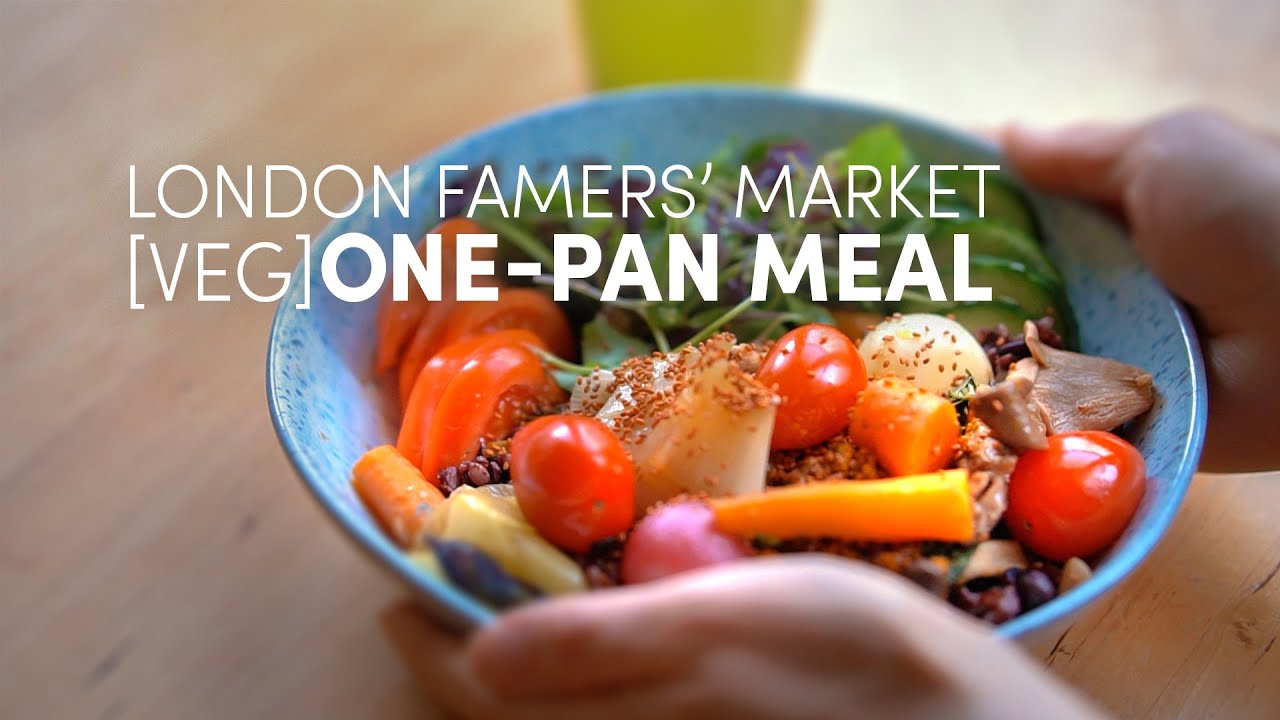 Quick & Healthy Minimalist Meal from London Farmers' Market | A Fusion Vegan Poke Bowl Recipe.