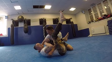 Side Control Bottom Frame to Armbar