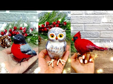 Как сделать ПТИЧЕК своими руками БЫСТРО и ПРОСТО 3 ИДЕИ Поделки BIRD crafts DIY