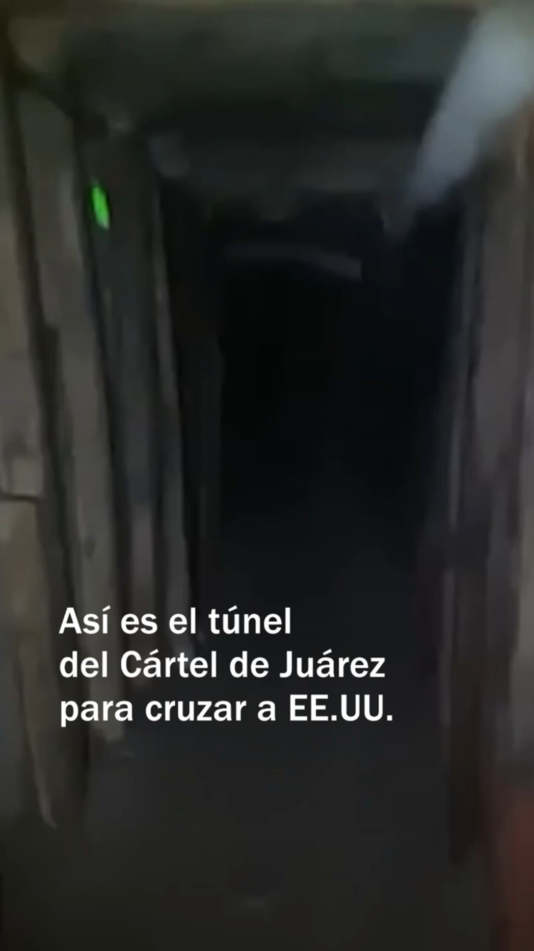 Así es el túnel del Cártel de Juárez para pasar a Estados Unidos - N+ #Shorts