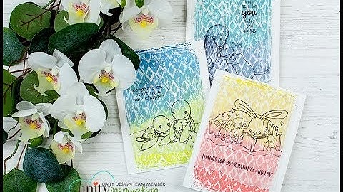 Unity Quick Tip: 2 Tone Distress Oxide Backgrounds + Vellum Overlay