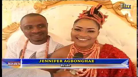 Jennifer Ugiagbe wed Courage Eghosa Agbonghae according to custom