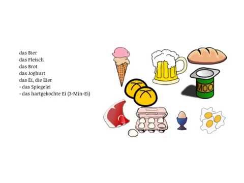 Learn German Vocabulary Food Part 1