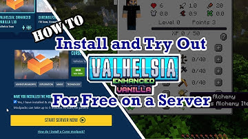 How to Install Valhelsia Enhanced Vanilla | Test on a Free Server | Mod Pack Intro Guide