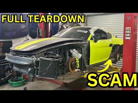 REBUILDING WRECKED PORSCHE CAYMAN HUGE PROBLEM FOUND