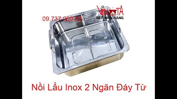 Nồi lẩu inox 2 ngăn