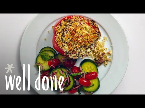 How To Make Greek Stuffed Peppers | Recipe | Well Done