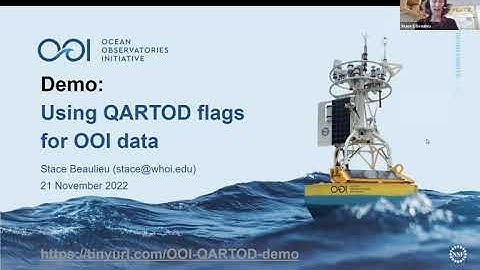 Demo for exploring and visualizing OOI data including QARTOD flags, Nov 2022