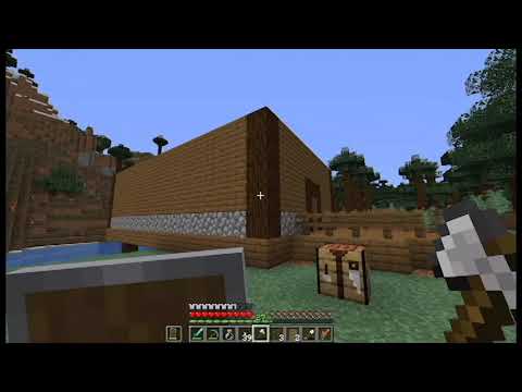 Minecraft: Building on the first house (Survival #6)