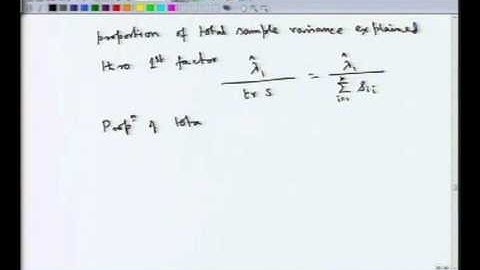 Mod-01 Lec-39 Factor_Analysis