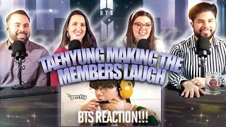 BTS "Taehyung can effortlessly make the members laugh so hard" Reaction - HAHA Tae 😂 | Couples React