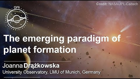 EAI Seminars: The emerging paradigm of planet formation